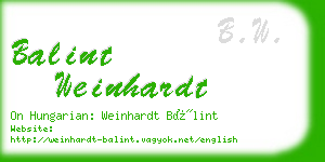 balint weinhardt business card